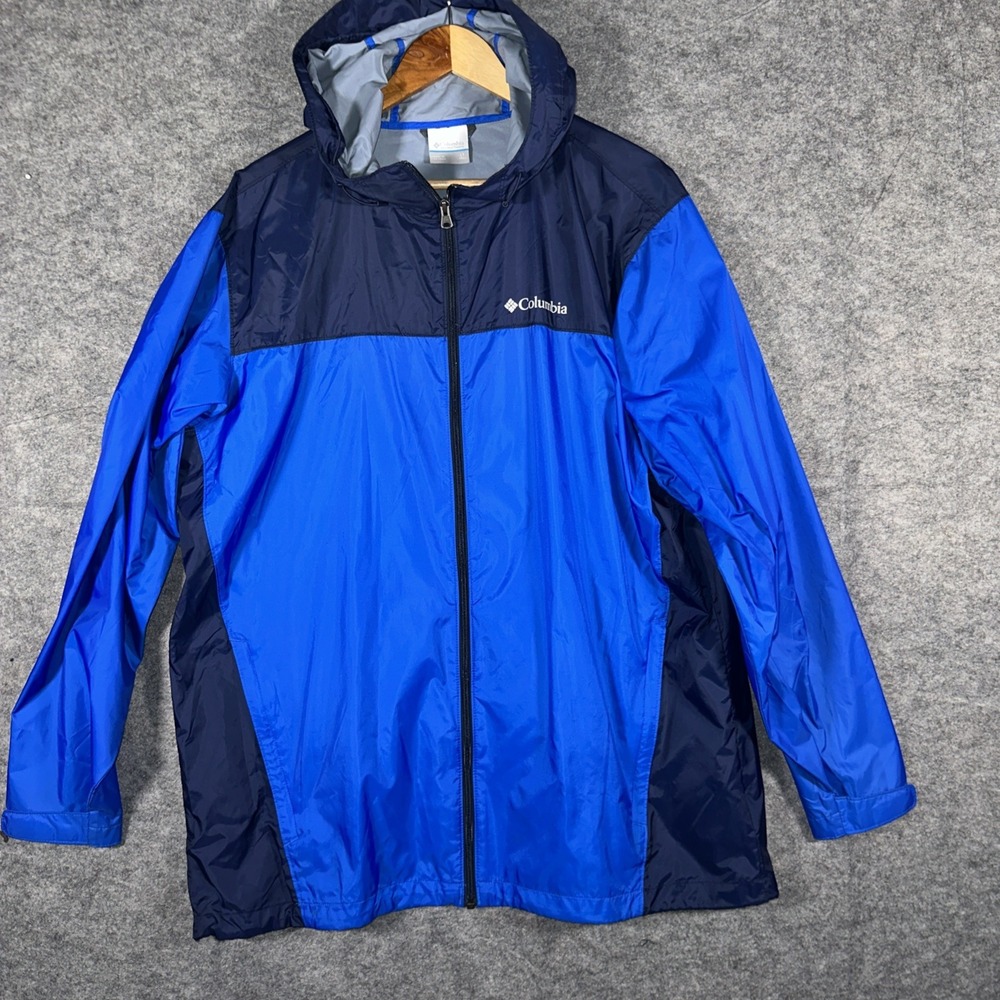 Columbia Men's Windbreaker Jacket in Royal Blue and Navy